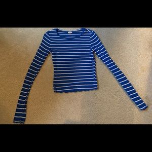 Blue and white striped shirt from GARAGE